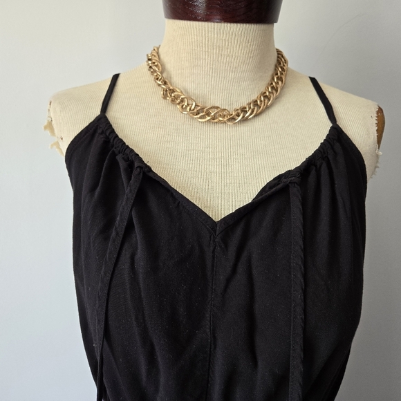 Faded Glory Black and Blue Sleeveless Maxi Dress. Size Small - Picture 4 of 10